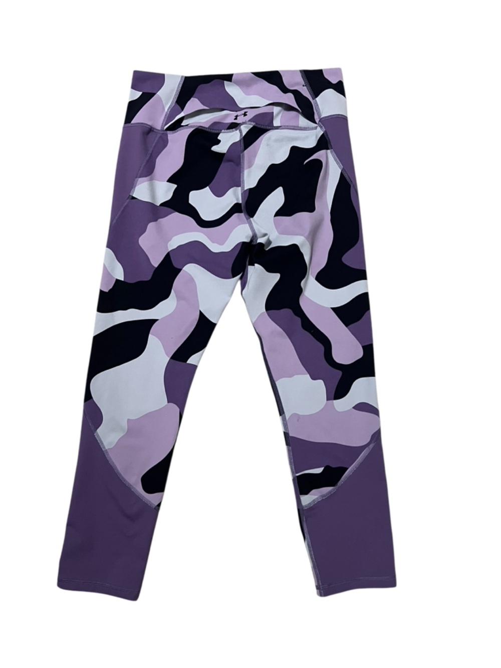 Under Armour Women's Purple Gray Black Camo Heatgear Leggings Size large  EUC - Picture 3 of 6